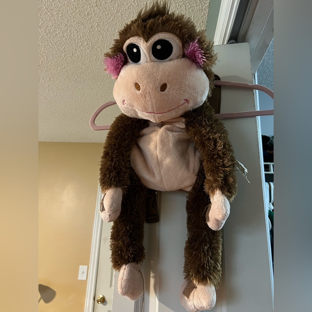 BACKPACK!!  Adorable Plush Monkey backpack